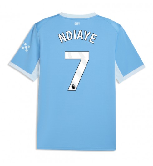 Manchester City Iliman Ndiaye #7 Kotipaita 2026-27 Lyhythihainen Manchester City Iliman Ndiaye #7 Kotipaita 2026-27 Lyhythihainen